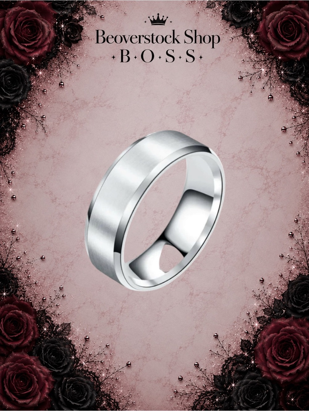 New Exclusively Fancy Mens Stainless Steel 316L Wedding Ring Jewelry Size 7